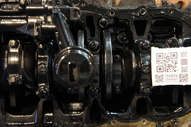 Фотография блока двигателя без поддона (коленвала) RENAULT K9K 732