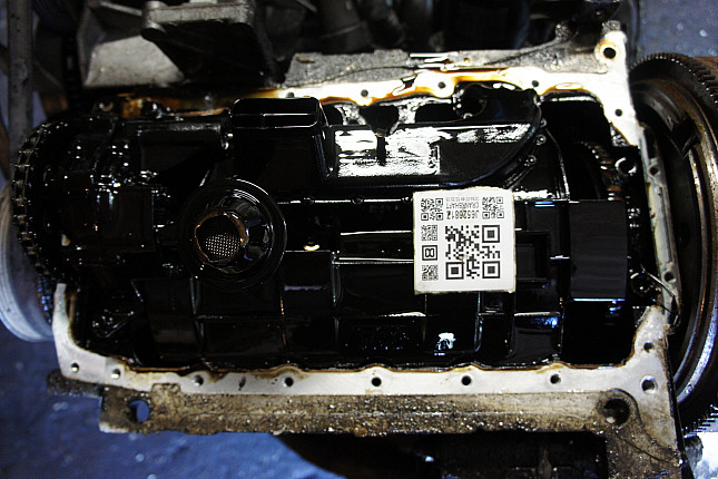 Фотография блока двигателя без поддона (коленвала) VW AHL