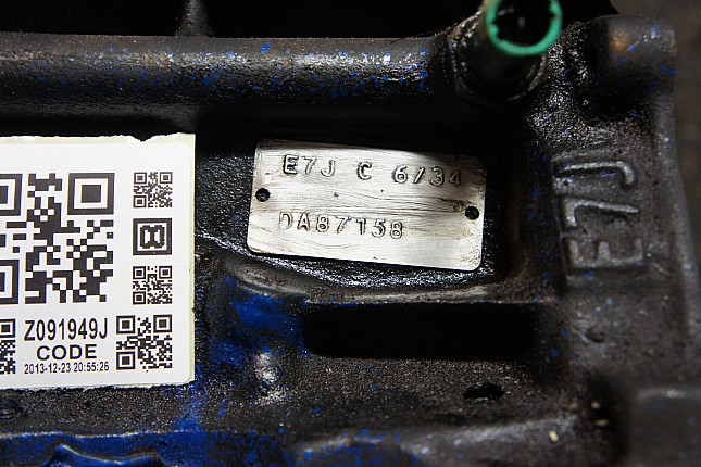 Номер двигателя и фотография площадки RENAULT E7J 634