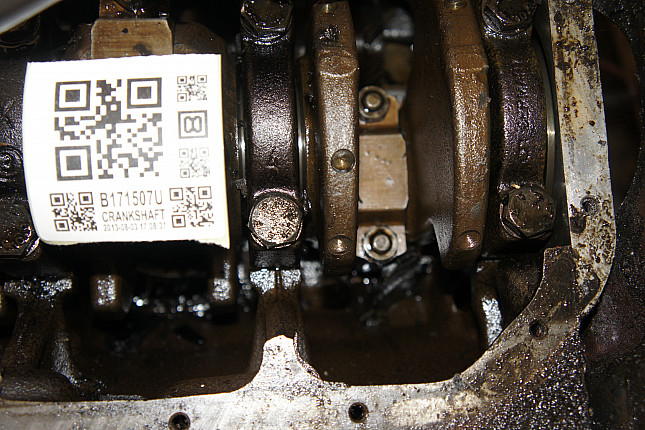Фотография блока двигателя без поддона (коленвала) VW ATM