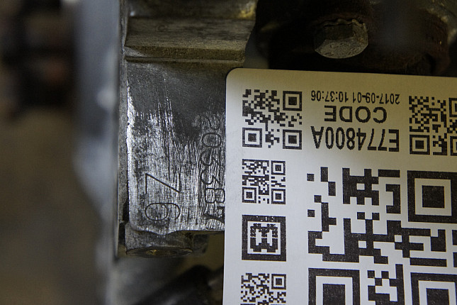 Номер двигателя и фотография площадки Mazda B6ZE