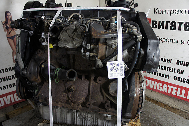 Двигатель вид с боку VW AAB (Блок двигателя)