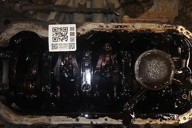 Фотография блока двигателя без поддона (коленвала) TOYOTA 4A-FE