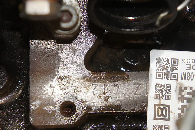Номер двигателя и фотография площадки VW 1Z