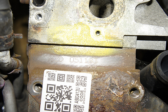 Номер двигателя и фотография площадки VW AZD