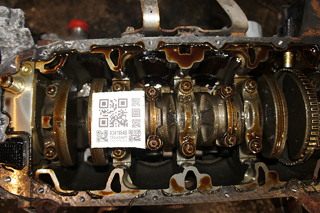 Фотография блока двигателя без поддона (коленвала) OPEL Z 16 XEP