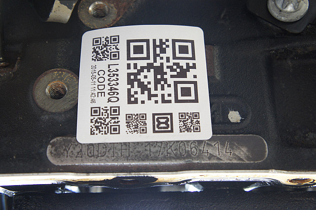 Номер двигателя и фотография площадки Opel Y 20 DTH (ТНВД 0470504220)