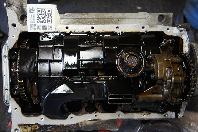 Фотография блока двигателя без поддона (коленвала) VW AHL (M454707)