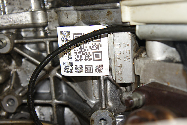 Номер двигателя и фотография площадки AUDI AEW