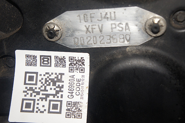Номер двигателя и фотография площадки PEUGEOT XFX (ES9J4S)