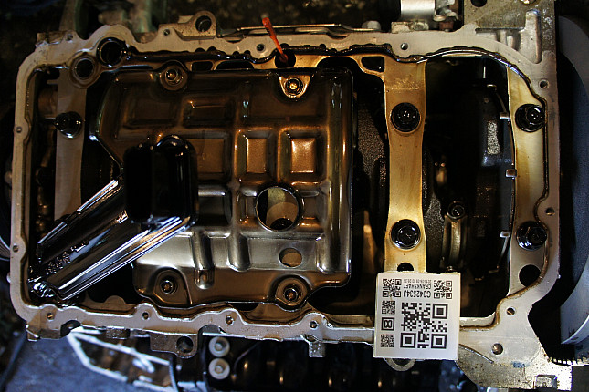 Фотография блока двигателя без поддона (коленвала) HONDA R18A2