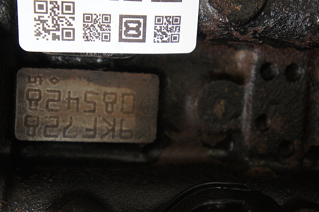 Номер двигателя и фотография площадки Renault K9K 728
