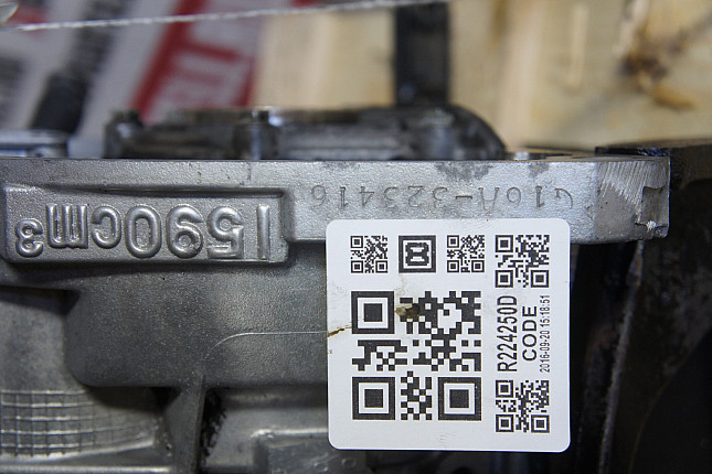 Номер двигателя и фотография площадки Suzuki G16A (8V)