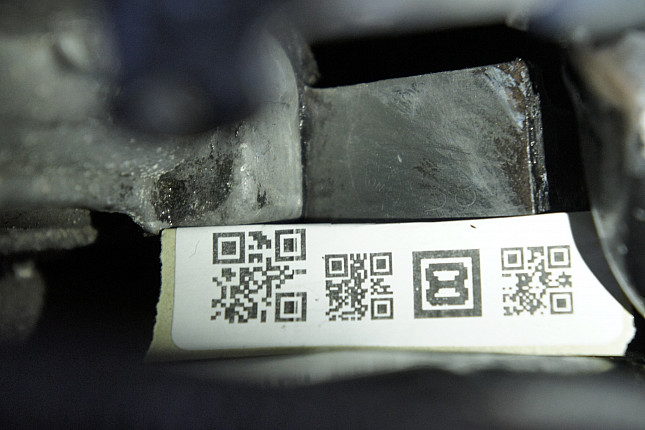 Номер двигателя и фотография площадки Audi BAU в сборе с АКПП EYJ