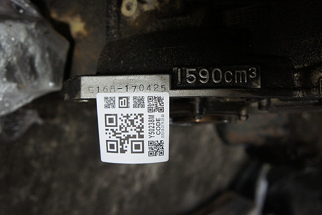 Номер двигателя и фотография площадки SUZUKI G16A
