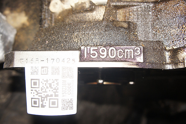 Номер двигателя и фотография площадки SUZUKI G16A