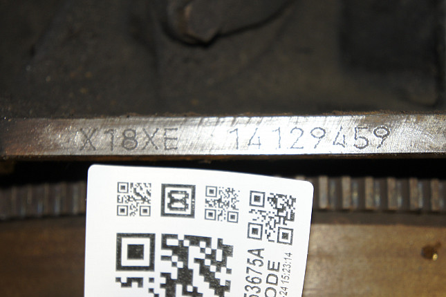 Номер двигателя и фотография площадки Opel X 18 XE