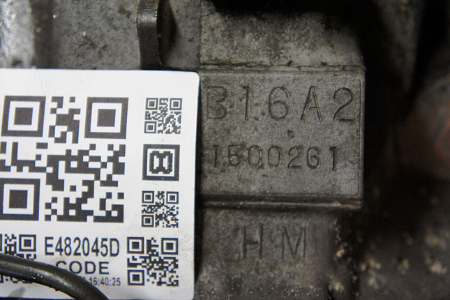 Номер двигателя и фотография площадки HONDA B16A2 
