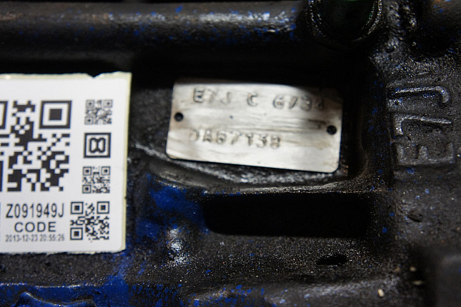 Номер двигателя и фотография площадки RENAULT E7J 634