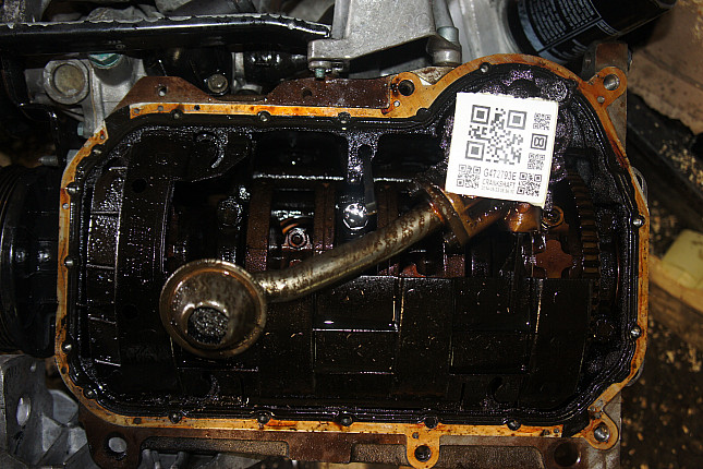 Фотография блока двигателя без поддона (коленвала) AUDI AEB
