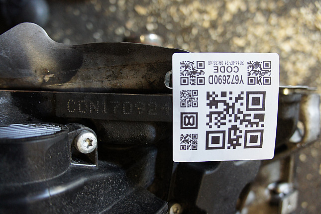 Номер двигателя и фотография площадки AUDI CDNC