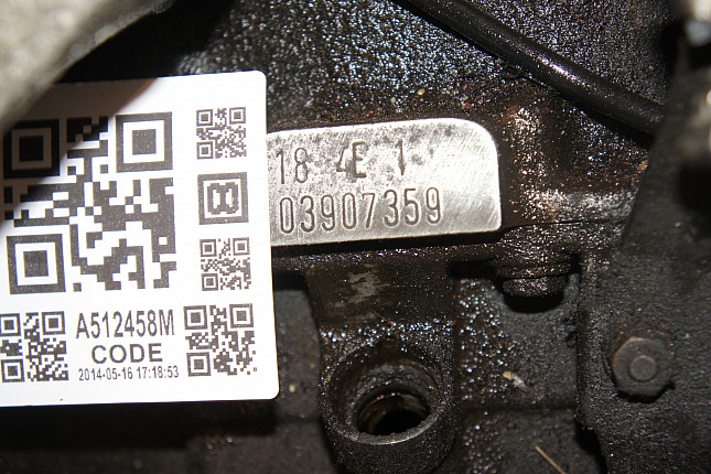 Номер двигателя и фотография площадки BMW M 40 B 18 (184E1)