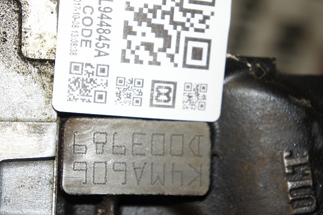 Номер двигателя и фотография площадки Dacia K4M 606