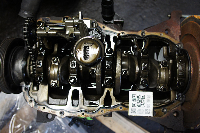 Фотография блока двигателя без поддона (коленвала) RENAULT K9K 728