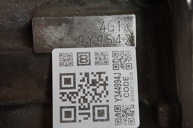 Номер двигателя и фотография площадки Mitsubishi 4G18