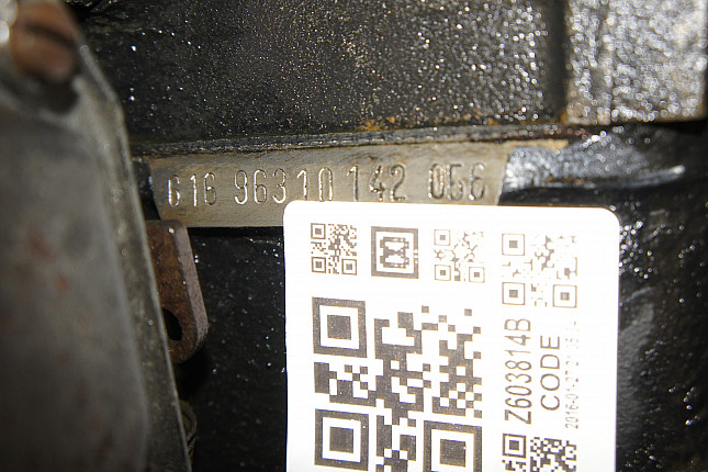 Номер двигателя и фотография площадки Mercedes OM 616.963