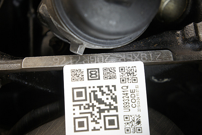 Номер двигателя и фотография площадки Opel Z18XER + масло охладитель
