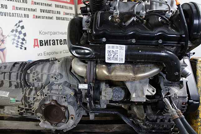 Фотография мотора Audi BAU в сборе с АКПП EYJ